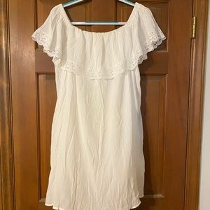 White Boutique Off the Shoulder Dress